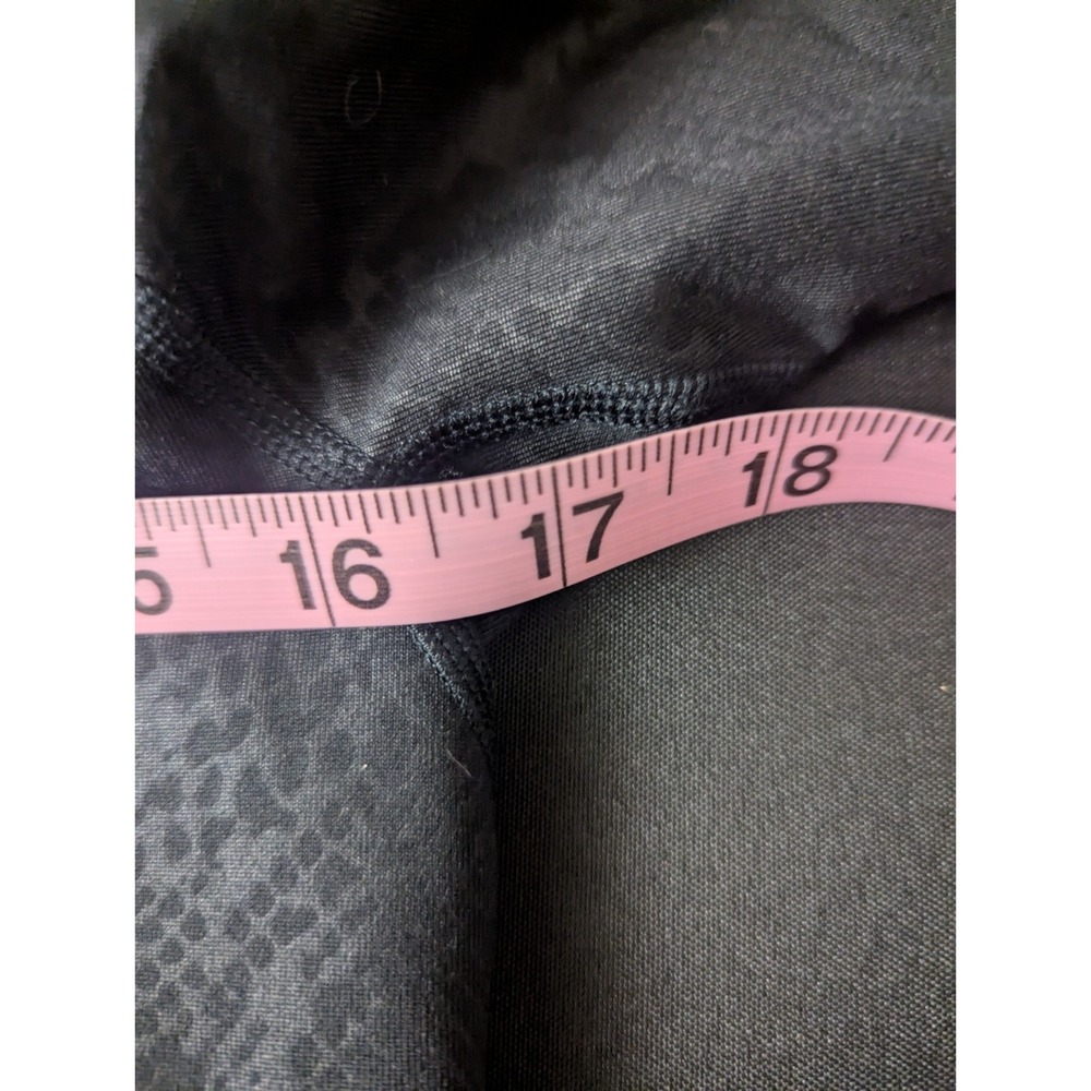 Nike Pro‎ Womens M Pullover BLack Half Zip Embossed Snake Vixen Running Workout - Picture 10 of 11